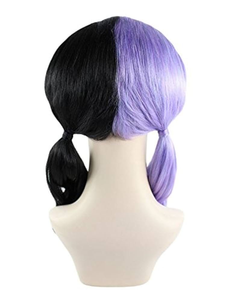 Amazon.co.jp: Wigs2you 外国人 歌手 ウィッグ ツートン 紫 黒